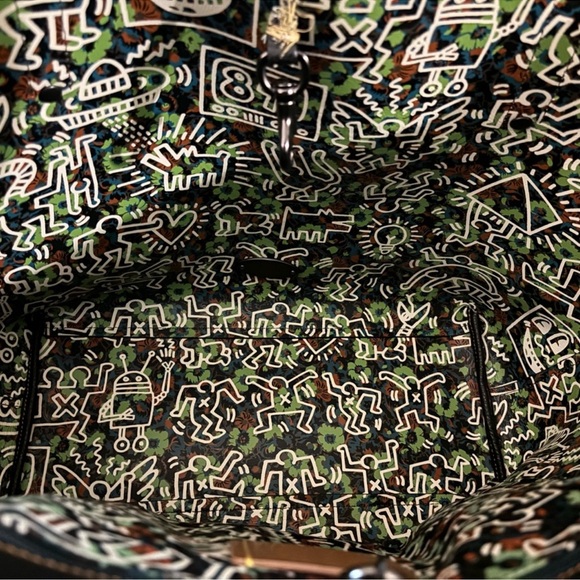 RARE Coach X Keith Haring Glitter UFO Market Carryall Tote - Picture 8 of 14